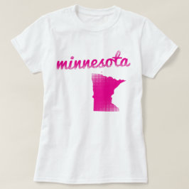 Minnesota som är statlig i rosor t-shirt