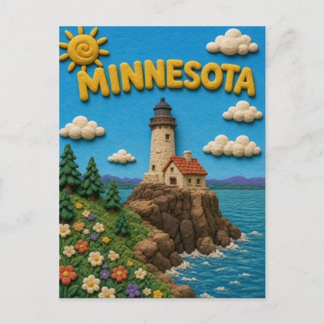 Minnesota Split Rock Modern KLAYKOO Vykort (Framsida)