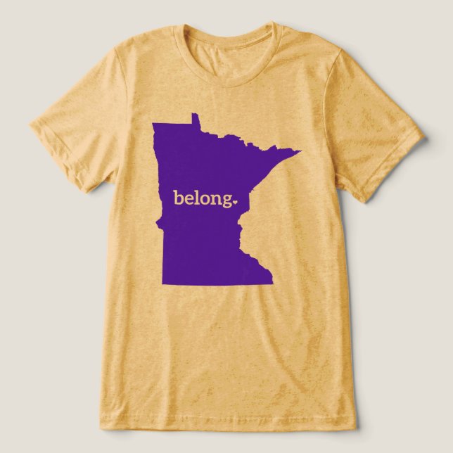 Minnesota State Belong State Pride T Shirt (Design Framsida)
