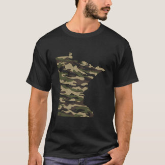Minnesota State Disline Hjort Hunter Camo T Shirt