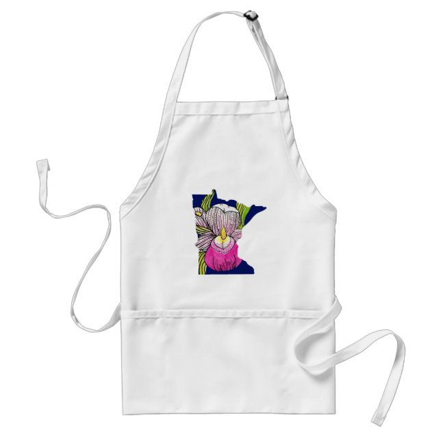 Minnesota State Flower Apron Förkläde (Framsidan)
