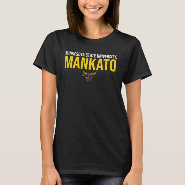 Minnesota State Mankato Mavericks Stacked T Shirt (Framsida)