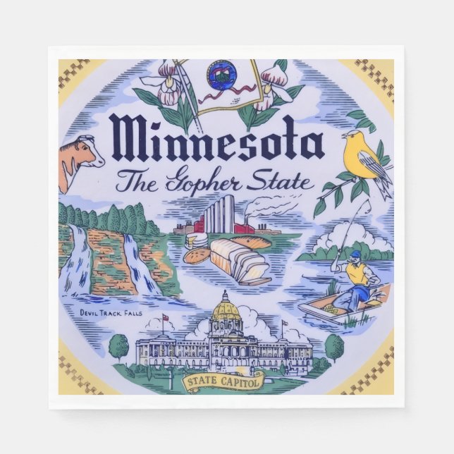 Minnesota State Parti  Pappersservett (Framsidan)