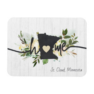 Minnesota State-Personlig - din hemstad, Rustic Magnet