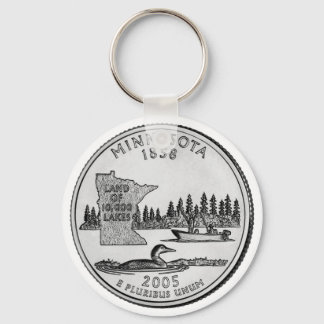 Minnesota State Quarter Nyckelring