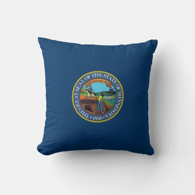 Minnesota State Seal Dekorativ kudde (Framsida)
