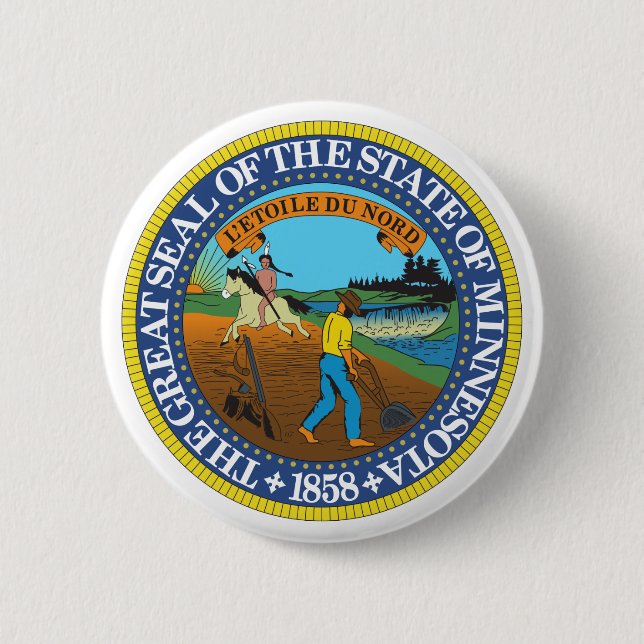 Minnesota State Seal Knapp (Framsida)