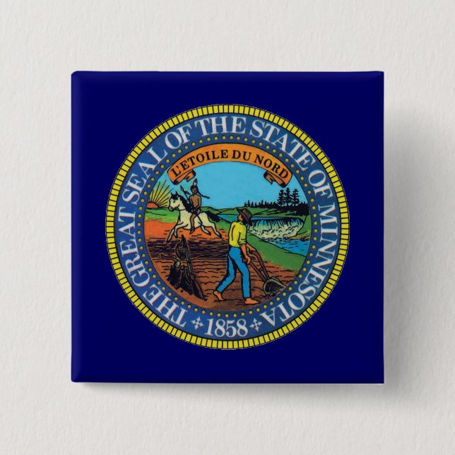 Minnesota State Seal Knapp (Framsida)