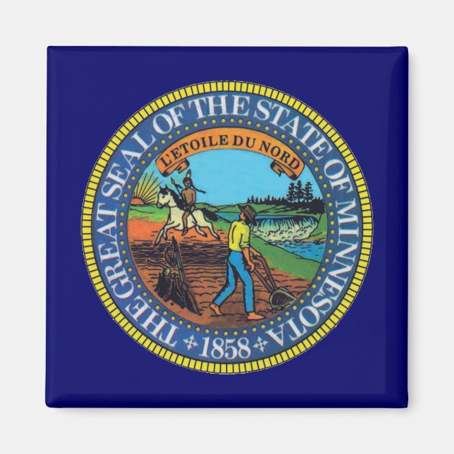 Minnesota State Seal Magnet (Framsidan)