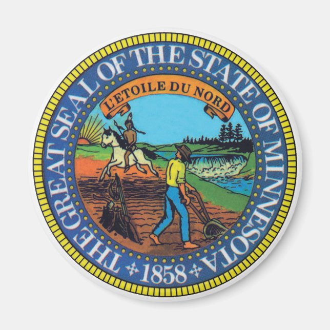 Minnesota State Seal Magnet (Framsidan)