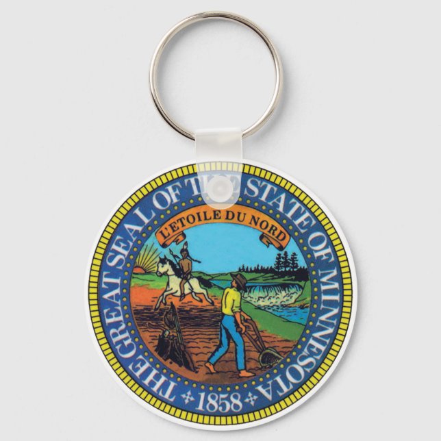Minnesota State Seal Nyckelring (Framsida)
