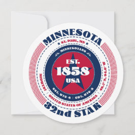 Minnesota Statens Historia Platt Kort