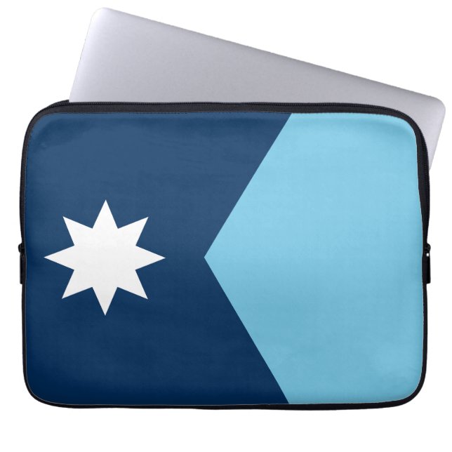 Minnesota-statens nya flagga (2023 års omdesign) laptop fodral (Framsidan)