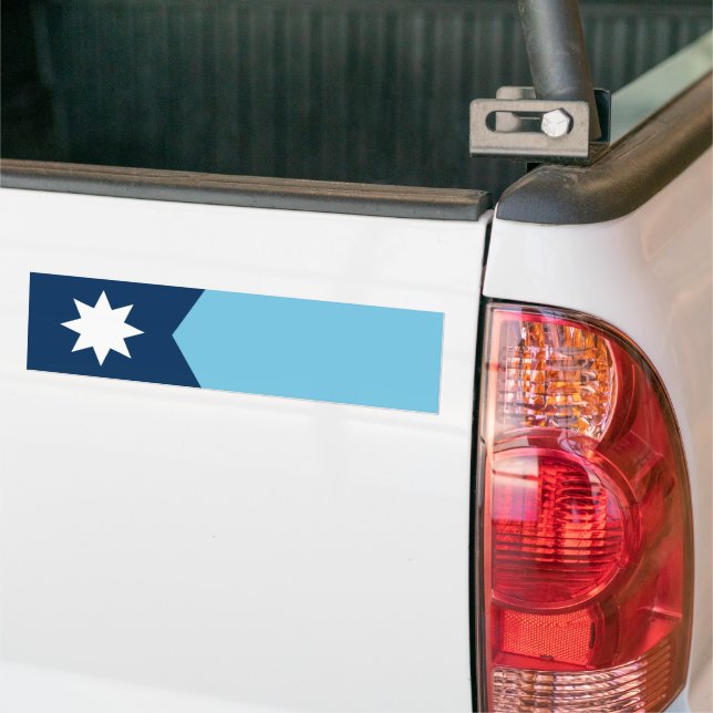 Minnesota-statens nya flagga bildekal (På lastbil)