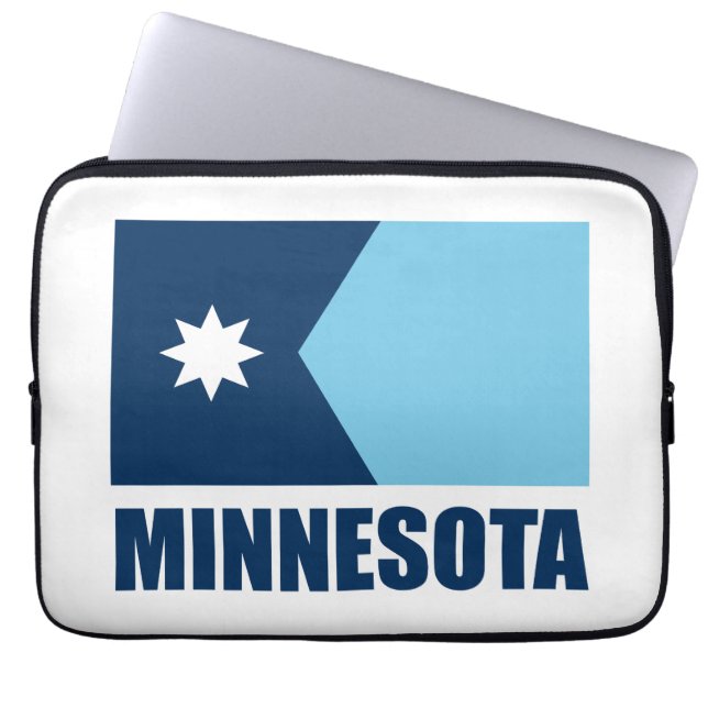 Minnesota-statens nya flagga laptop fodral (Framsidan)