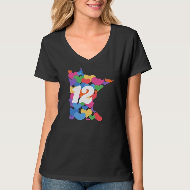Minnesota statlig #12 för homobröllop! tröja (Framsida)