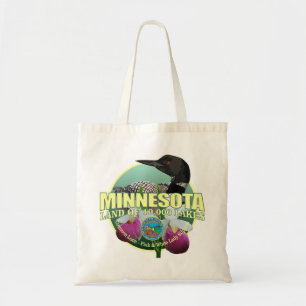 Minnesota statlig fågel & blomma tygkasse