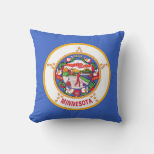 Minnesota Statlig flagga American MoJo Pillow Kudde