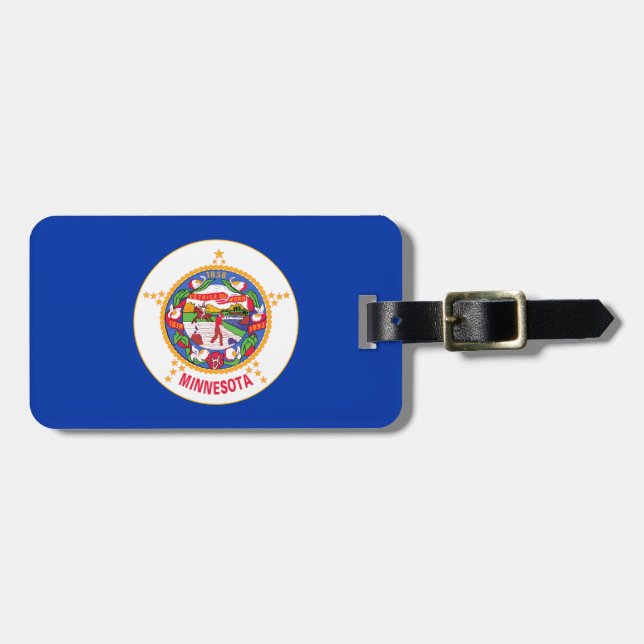 Minnesota statlig flagga bagagebricka (Horisontell Framsida)