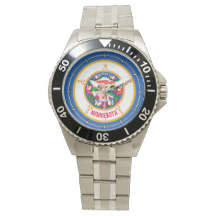 Minnesota Statlig flagga Design Armbandsur
