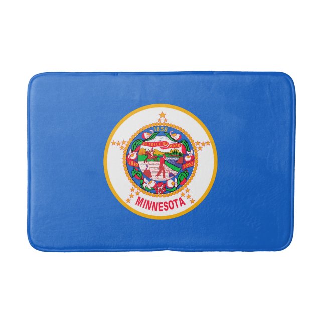 Minnesota Statlig flagga Design Badrumsmatta (Framsidan)