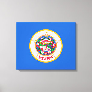 Minnesota Statlig flagga Design Canvastryck