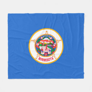 Minnesota Statlig flagga Design Fleecefilt
