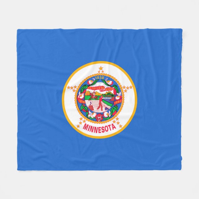 Minnesota Statlig flagga Design Fleecefilt (Framsidan (Horisontell))