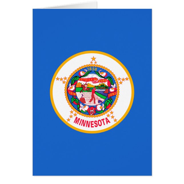 Minnesota Statlig flagga Design Hälsningskort (Framsidan)