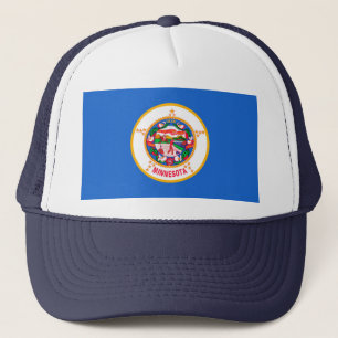 Minnesota Statlig flagga Design Truckerkeps
