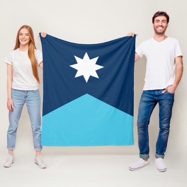 Minnesota Statlig flagga Fleecefilt (På plats)