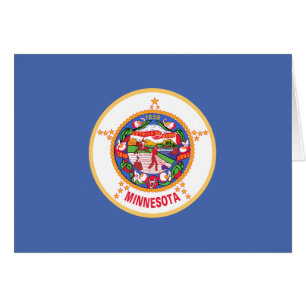 Minnesota Statlig flagga Hälsningskort