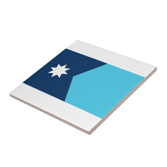 Minnesota Statlig flagga Kakelplatta (Sidan)