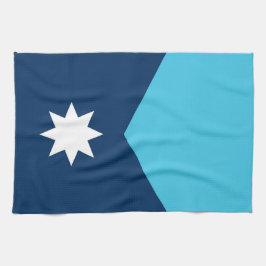 Minnesota Statlig flagga Kitchen Towel Kökshandduk