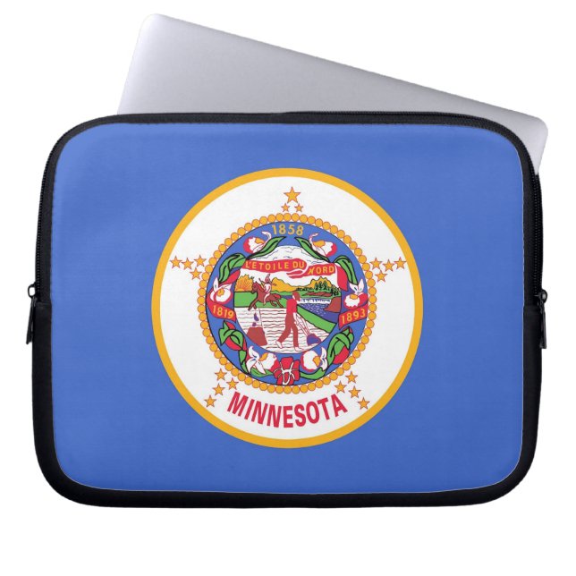 Minnesota Statlig flagga Laptop sleeve (Framsidan)
