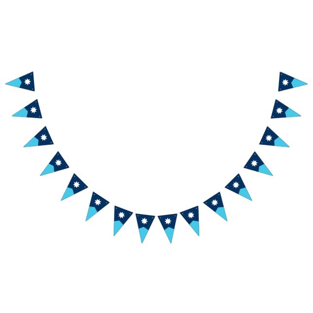 Minnesota Statlig flagga Pennant Bunting (Alla)