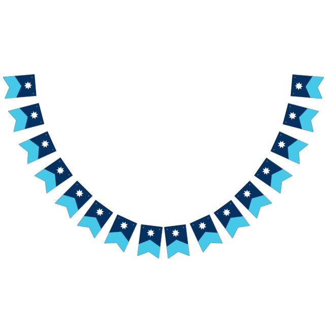 Minnesota Statlig flagga Pennant Bunting (Alla)