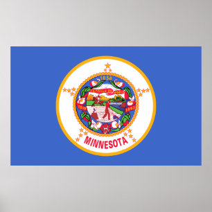 Minnesota Statlig flagga Poster