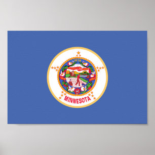 Minnesota Statlig flagga Poster