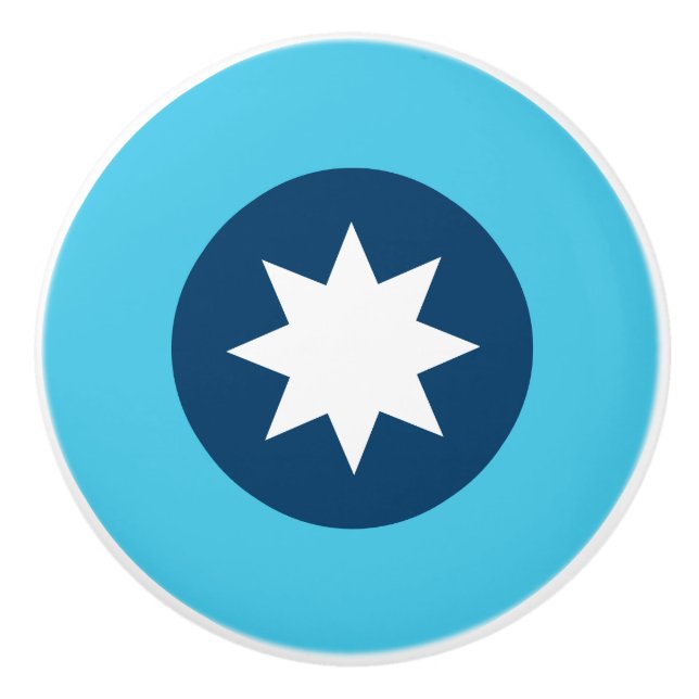 Minnesota Statlig flagga Roundel Knopp (Framsidan)