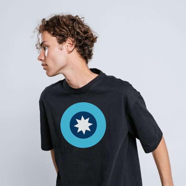 Minnesota Statlig flagga Roundel T Shirt (Skapare uppladdad)