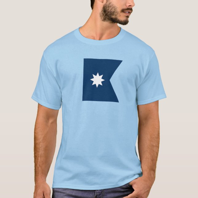 Minnesota Statlig flagga T Shirt (Framsida)