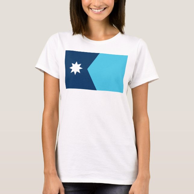 Minnesota Statlig flagga T Shirt (Framsida)