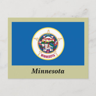 Minnesota Statlig flagga Vykort