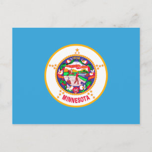 Minnesota statlig flaggavykort vykort