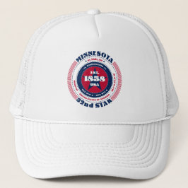 Minnesota Stats Patriotisk Truckerhatt Keps