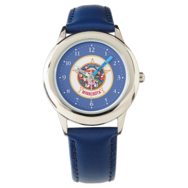 Minnesota statsflagga armbandsur (Framsida)