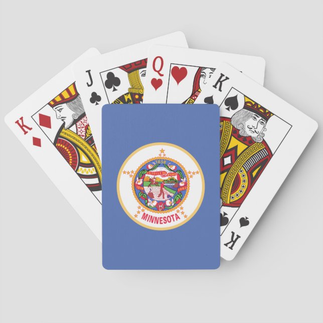 Minnesota statsflagga casinokort (Baksidan)