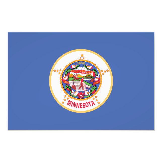 Minnesota statsflagga fototryck (Framsidan)