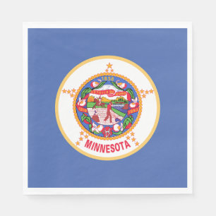 Minnesota statsflagga pappersservett